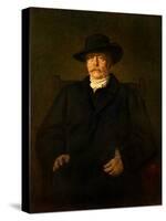 Otto von Bismarck portrait-Franz Seraph von Lenbach-Stretched Canvas