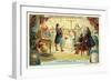 Otto Von Guericke's Experiment on Electrostatic Repulsion, Hamburg, 1672-null-Framed Giclee Print