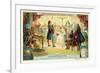 Otto Von Guericke's Experiment on Electrostatic Repulsion, Hamburg, 1672-null-Framed Giclee Print