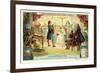 Otto Von Guericke's Experiment on Electrostatic Repulsion, Hamburg, 1672-null-Framed Giclee Print