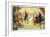 Otto Von Guericke's Experiment on Electrostatic Repulsion, Hamburg, 1672-null-Framed Giclee Print