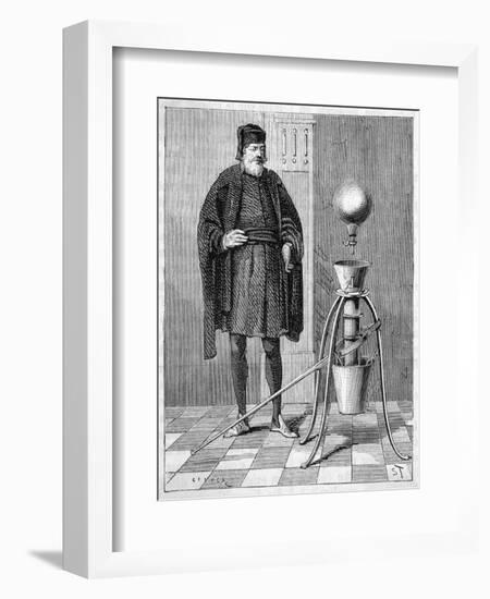 Otto Von Guericke's Pneumatic Pump-null-Framed Art Print