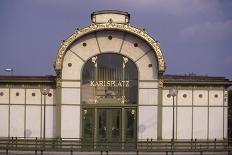Karlsplatz Underground Station, Designed Between 1894 and 1899-Otto Wagner-Framed Giclee Print