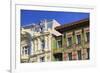 Otto Wagner's Art Nouveau Apartments, Majolica House, Vienna, Austria, Europe-Neil Farrin-Framed Photographic Print