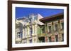 Otto Wagner's Art Nouveau Apartments, Majolica House, Vienna, Austria, Europe-Neil Farrin-Framed Photographic Print