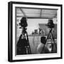 Otto Winzen Speaking to Press About the Man High Project, Minneapolis, Minnesota, 1957-Yale Joel-Framed Photographic Print