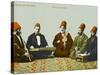 Ottoman Empire - Dervish Musicians-null-Stretched Canvas