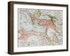 Ottoman Empire Historical Development Old Map (Between 1792 And 1878)-marzolino-Framed Art Print