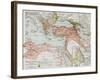 Ottoman Empire Historical Development Old Map (Between 1792 And 1878)-marzolino-Framed Art Print