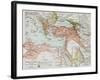 Ottoman Empire Historical Development Old Map (Between 1792 And 1878)-marzolino-Framed Art Print