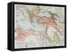 Ottoman Empire Historical Development Old Map (Between 1792 And 1878)-marzolino-Framed Stretched Canvas