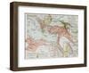 Ottoman Empire Historical Development Old Map (Between 1792 And 1878)-marzolino-Framed Art Print