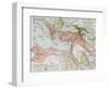 Ottoman Empire Historical Development Old Map (Between 1792 And 1878)-marzolino-Framed Art Print