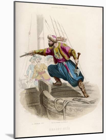 Ottoman Pirate Successor to Khayr-Ad-Din Fatally Wounded in an Unsuccessful Attack-A. Debelle-Mounted Art Print