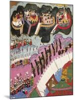 Ottoman Troops Attacking Four Hungarian Fortresses-null-Mounted Giclee Print