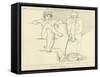 Otus and Ephialtes Holding Mars Captive-John Flaxman-Framed Stretched Canvas