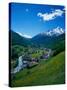 Otztal-Otz Valley and Town of Solden, Tyrol, Austria-Walter Bibikow-Stretched Canvas