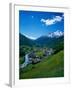 Otztal-Otz Valley and Town of Solden, Tyrol, Austria-Walter Bibikow-Framed Photographic Print