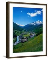 Otztal-Otz Valley and Town of Solden, Tyrol, Austria-Walter Bibikow-Framed Photographic Print