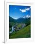 Otztal-Otz Valley and Town of Solden, Tyrol, Austria-Walter Bibikow-Framed Photographic Print