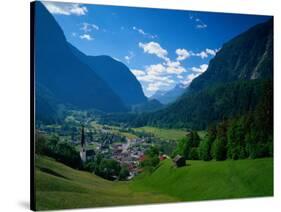 Otztal-Otz Valley & Town of Oetz, Tyrol, Austri-Walter Bibikow-Stretched Canvas