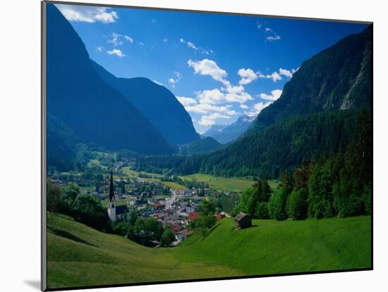 Otztal-Otz Valley & Town of Oetz, Tyrol, Austri-Walter Bibikow-Mounted Premium Photographic Print