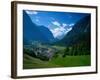 Otztal-Otz Valley & Town of Oetz, Tyrol, Austri-Walter Bibikow-Framed Photographic Print