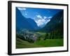 Otztal-Otz Valley & Town of Oetz, Tyrol, Austri-Walter Bibikow-Framed Photographic Print