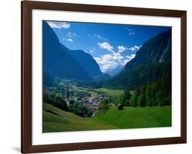 Otztal-Otz Valley & Town of Oetz, Tyrol, Austri-Walter Bibikow-Framed Photographic Print