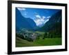 Otztal-Otz Valley & Town of Oetz, Tyrol, Austri-Walter Bibikow-Framed Photographic Print
