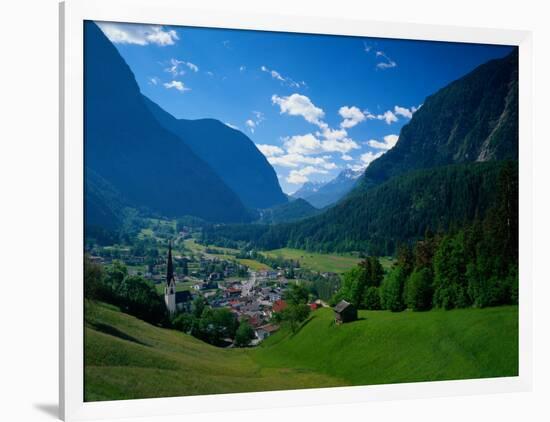 Otztal-Otz Valley & Town of Oetz, Tyrol, Austri-Walter Bibikow-Framed Photographic Print