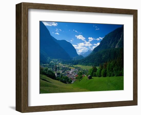 Otztal-Otz Valley & Town of Oetz, Tyrol, Austri-Walter Bibikow-Framed Photographic Print