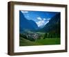 Otztal-Otz Valley & Town of Oetz, Tyrol, Austri-Walter Bibikow-Framed Photographic Print