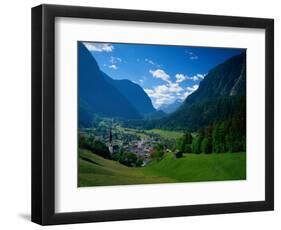 Otztal-Otz Valley & Town of Oetz, Tyrol, Austri-Walter Bibikow-Framed Photographic Print