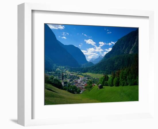 Otztal-Otz Valley & Town of Oetz, Tyrol, Austri-Walter Bibikow-Framed Photographic Print