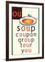 OU in Soup-null-Framed Art Print