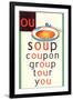 OU in Soup-null-Framed Art Print