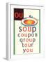 OU in Soup-null-Framed Art Print