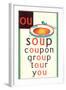 OU in Soup-null-Framed Art Print