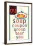 OU in Soup-null-Framed Art Print