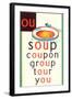 OU in Soup-null-Framed Art Print