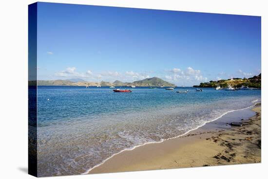 Oualie Beach, Nevis, St. Kitts and Nevis, Leeward Islands, West Indies, Caribbean, Central America-Robert Harding-Stretched Canvas