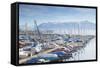 Ouchy Harbour, Lausanne, Vaud, Switzerland, Europe-Ian Trower-Framed Stretched Canvas