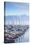 Ouchy Harbour, Lausanne, Vaud, Switzerland, Europe-Ian Trower-Stretched Canvas