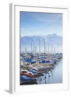 Ouchy Harbour, Lausanne, Vaud, Switzerland, Europe-Ian Trower-Framed Photographic Print