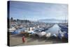 Ouchy Harbour, Lausanne, Vaud, Switzerland, Europe-Ian Trower-Stretched Canvas