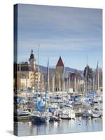 Ouchy Harbour, Lausanne, Vaud, Switzerland-Ian Trower-Stretched Canvas