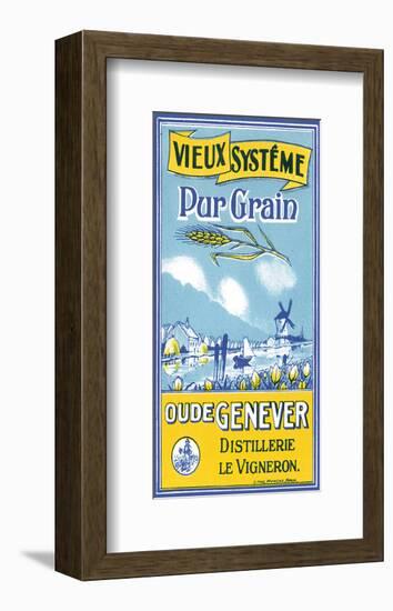 Oude Genever, Vieux Systeme Pur Grain-null-Framed Art Print