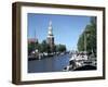 Oude Schans and Montelbaanstoren, Amsterdam, Netherlands-Peter Thompson-Framed Photographic Print
