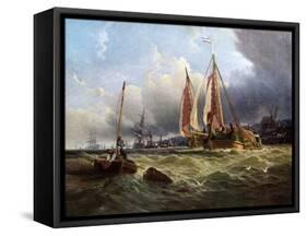 Oude Schelde, Texel Island, 1862-Clarkson Stanfield-Framed Stretched Canvas